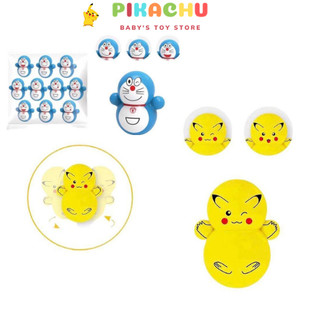 Lật đật mini squid game - đồ chơi lật đật mô hình trò chơi con mực, lật đật doreamon, pikachu cho bé