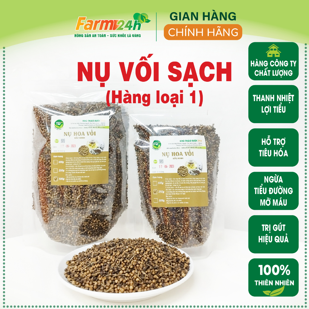 Nụ vối Bắc Ninh chính hiệu, tốt cho tiêu hóa, ổn định đường huyết, giảm cân an toàn, hiệu quả I Farm24h