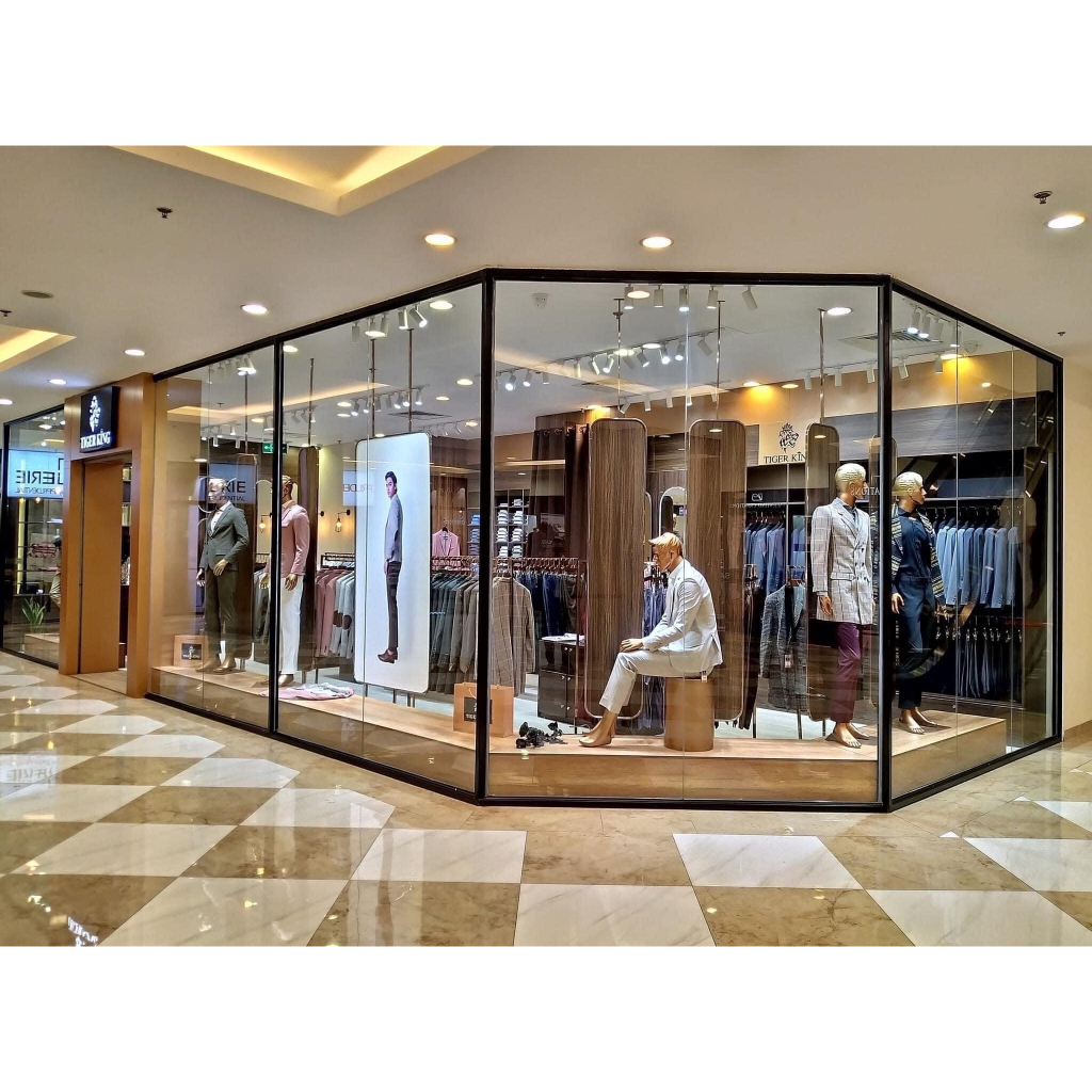 Áo sơ mi nam dài tay Tiger King SMD024 dáng slimfit, màu rêu, vải cotton nhập khẩu, cắt may thủ công cao cấp