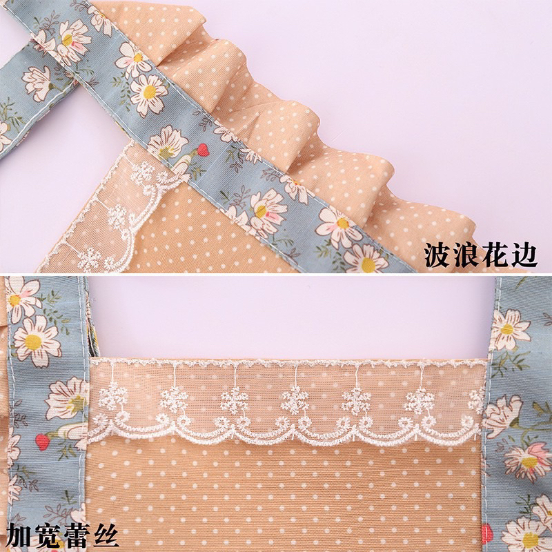 Tạp Dề Vải Canvas Chống Thấm Thoáng Khí Phong Cách Phương Tây