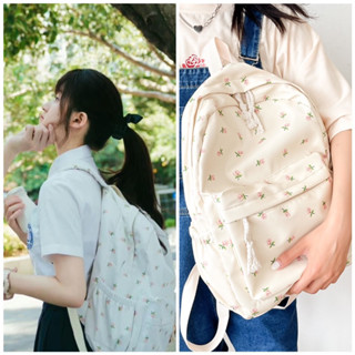 (HÀNG CÓ SẴN) Balo hoa Tang Trĩ - Triệu Lộ tư dễ thương phong cách Hàn Quốc - TẶNG MÓC KHOÁ GẤU