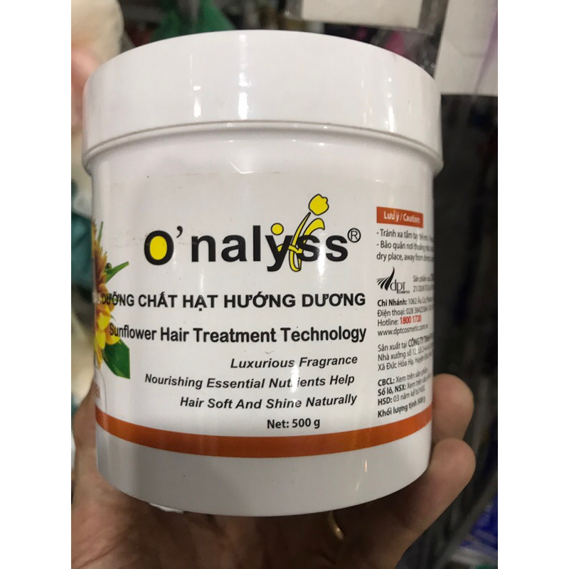 Kem Hấp Dầu O'nalyss Hoa Hướng Dương- Hũ 500g