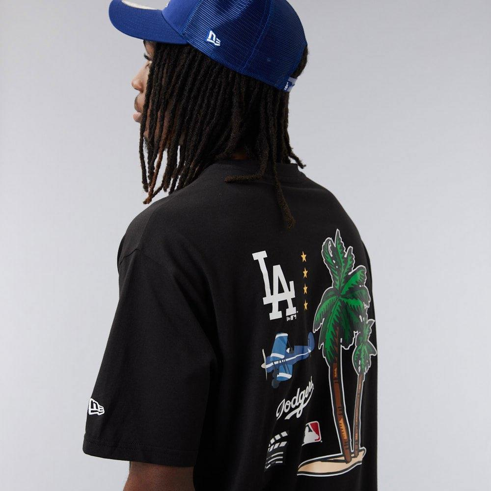 ÁO THUN NEW ERA LA DODGERS CITY BACKPRINT T-SHIRT BLACK - 15340