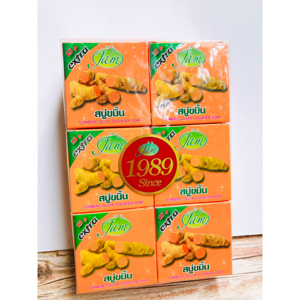 Soap xà bông nghệ cam Thái Lan trắng da giảm mụn