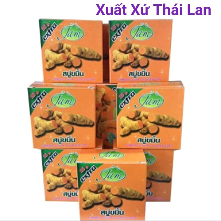 Soap xà bông nghệ cam Thái Lan trắng da giảm mụn