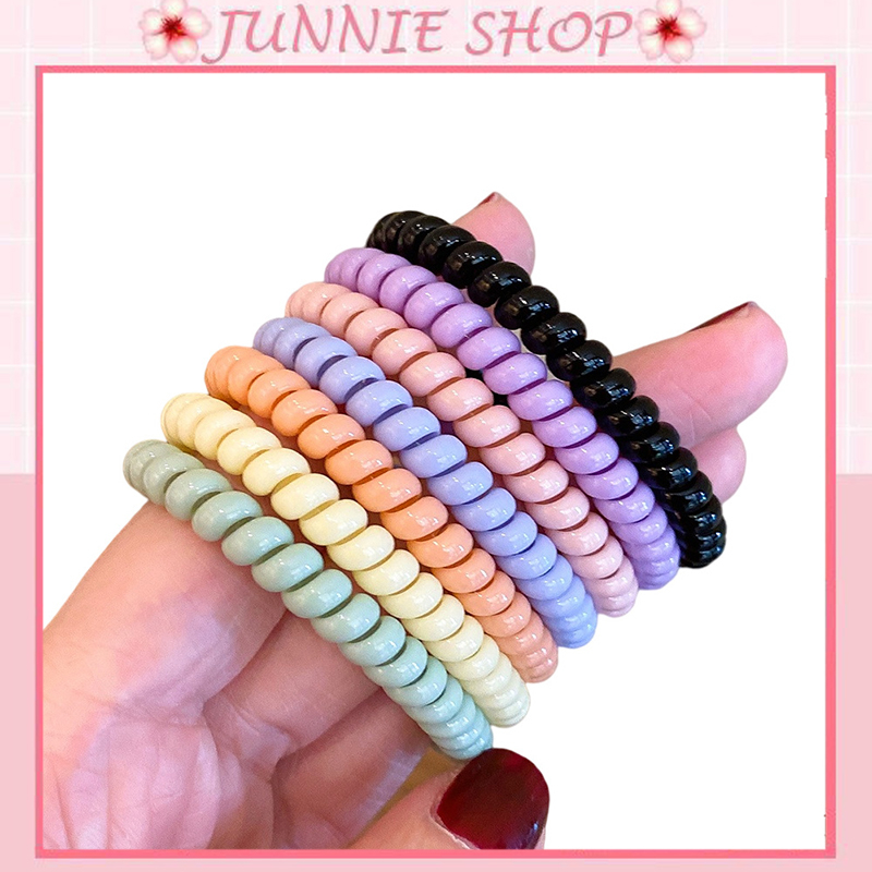 Dây buộc tóc lò xo nhiều màu siêu bền kiểu dáng dễ thương quà tặng thời trang