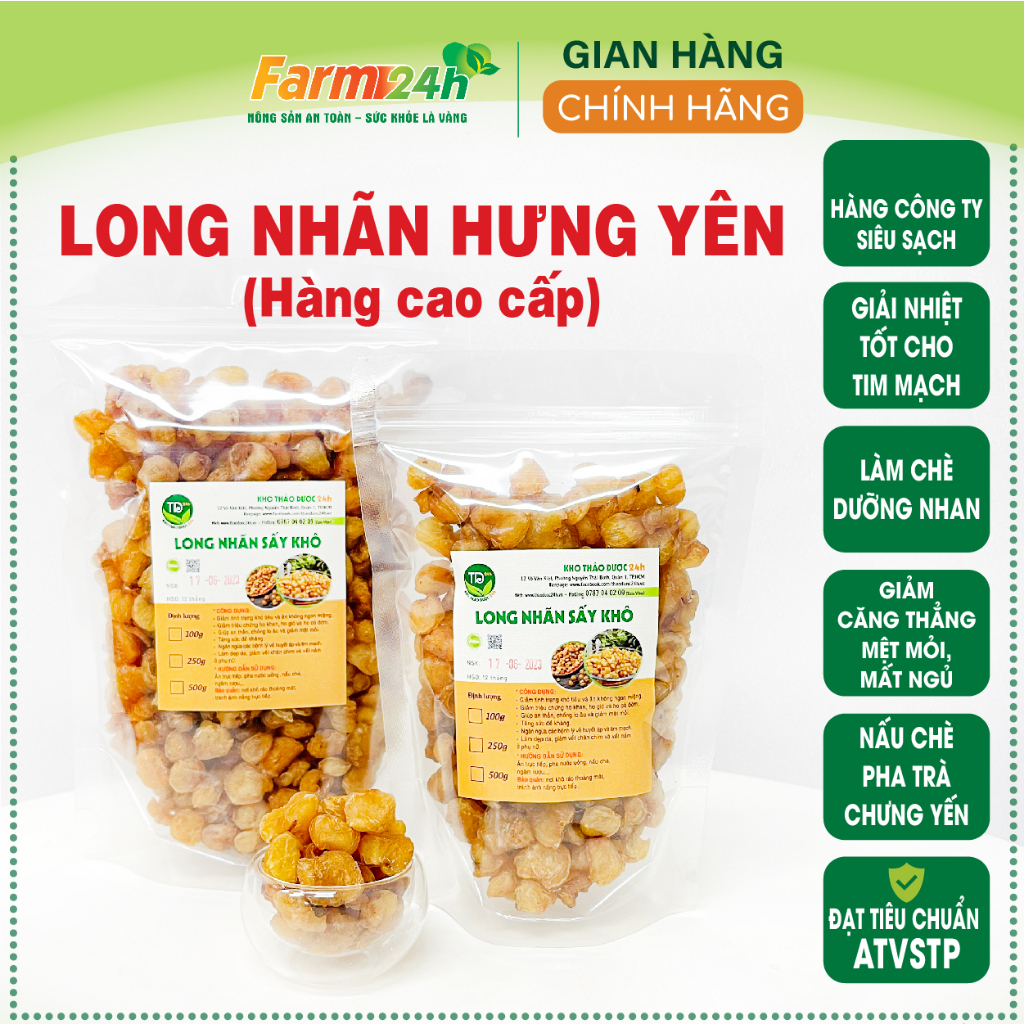 Long nhãn sấy khô, làm chè dưỡng nhan, pha trà, chưng yến, hầm canh, giúp ngủ ngon, chống lão hóa