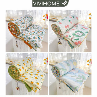 Chăn mùa hè mát cotton đũi kích thước 2mx2m3, chăn hè mỏng thoáng vivihome shop