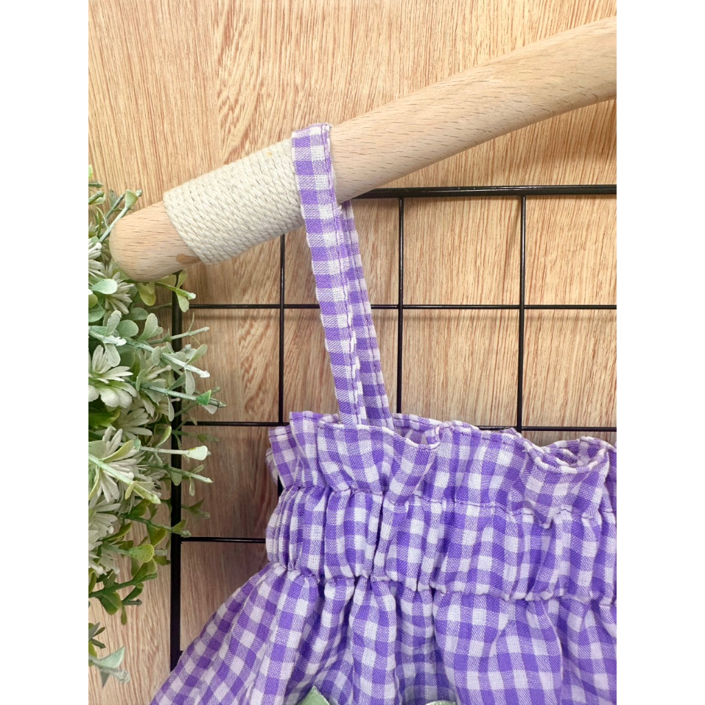 Váy bé gái 2 dây phong cách Hàn Quốc vải thô xốp thêu nơ dễ thương, Váy trẻ em cho bé gái từ 0-5 tuổi Marin Kids