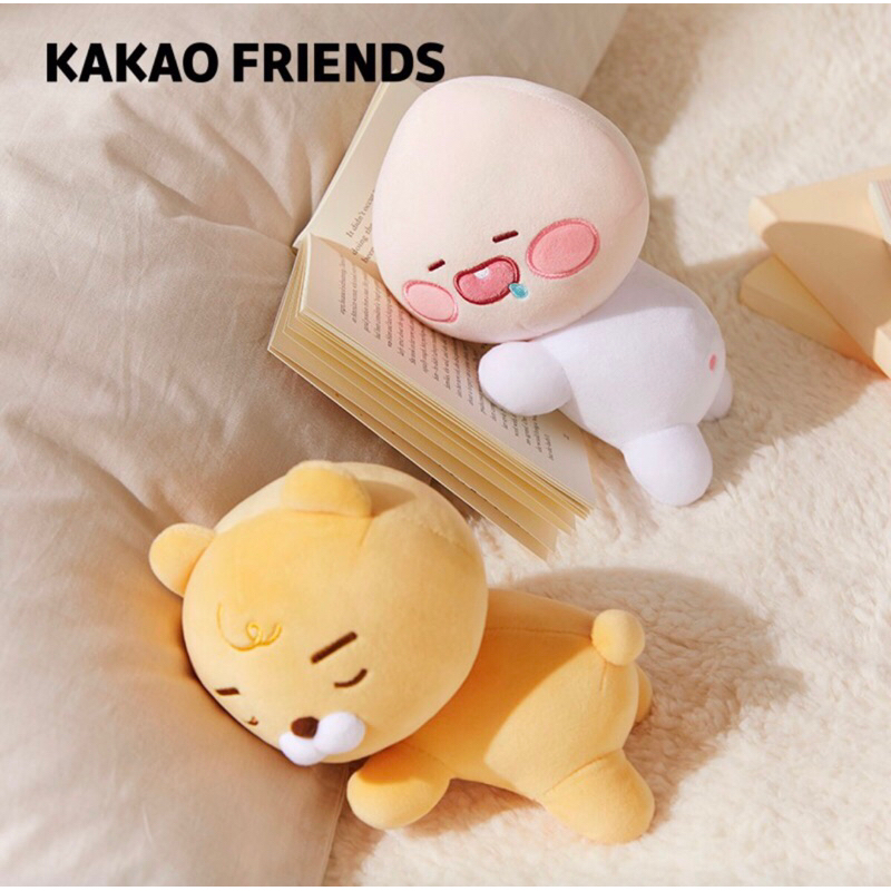 Cặp gấu bông đào rian em bé nằm ngủ chảy dãi miniso chính hãng