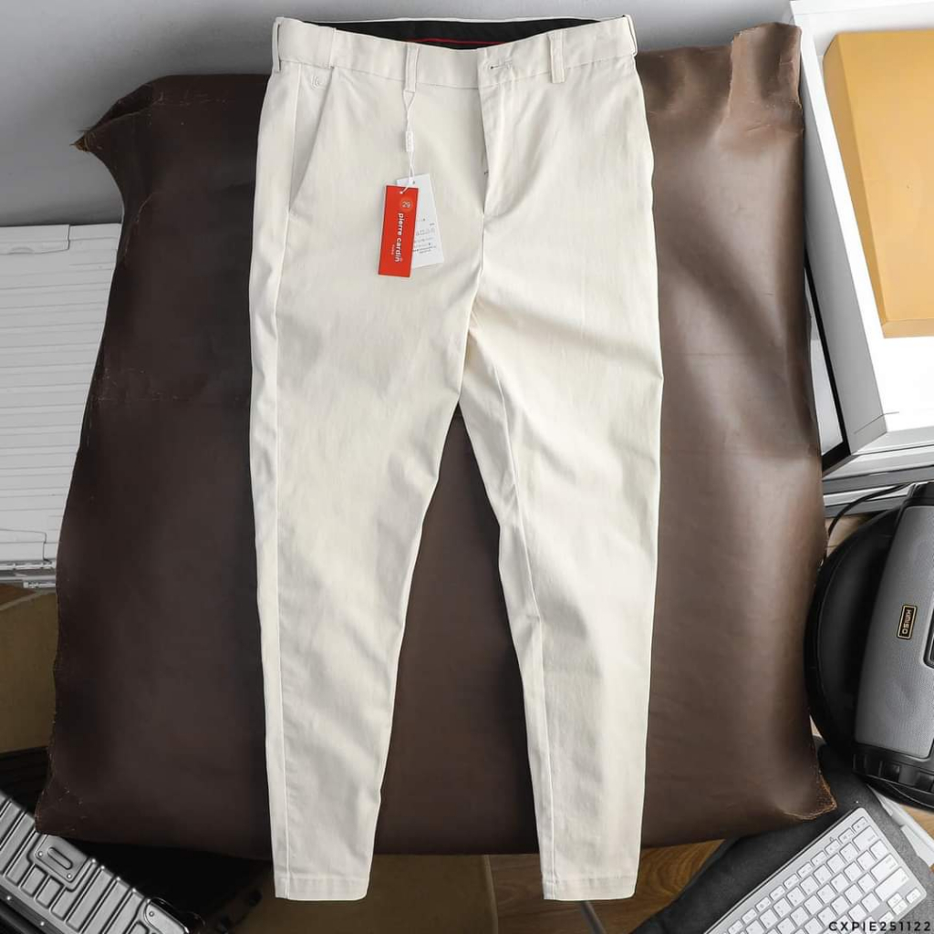 Quần kaki pierre cardin chất cotton spandex co giãn nhẹ mặc thoáng mát thoải mái
