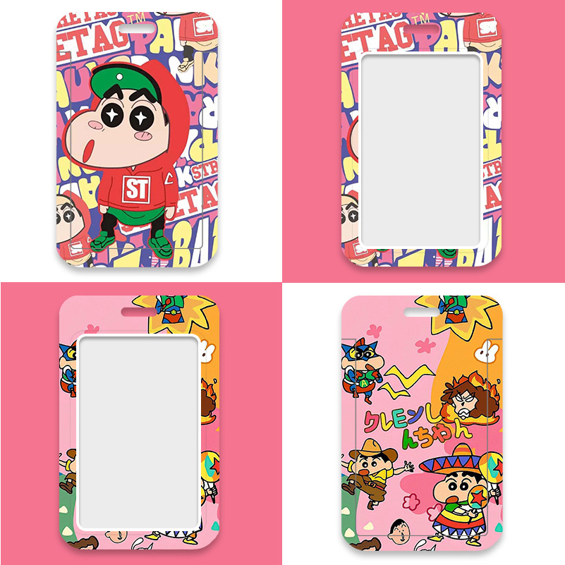 Bao Đựng Thẻ Học Sinh, Thẻ Văn Phòng Hình Hoạt Hình Kèm Dây Đeo Siêu Xinh