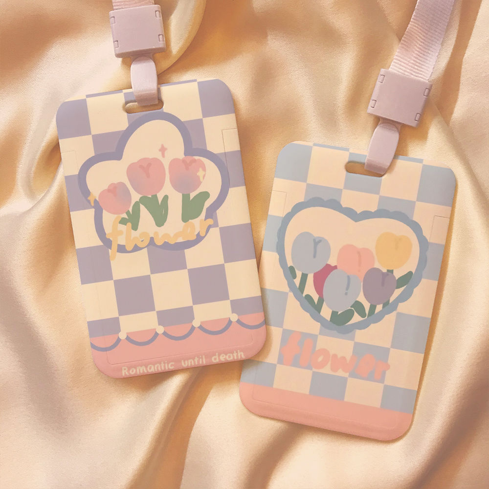 Bao Đựng Thẻ Học Sinh, Thẻ Văn Phòng Hình Hoạt Hình Kèm Dây Đeo Siêu Xinh