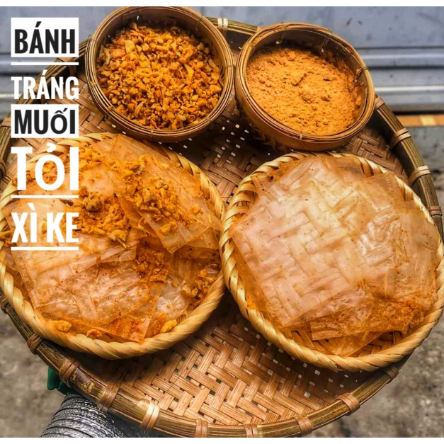 Bánh tráng xì ke muối nhuyễn tây ninh phơi sương dẻo siêu cay - đồ ăn vặt