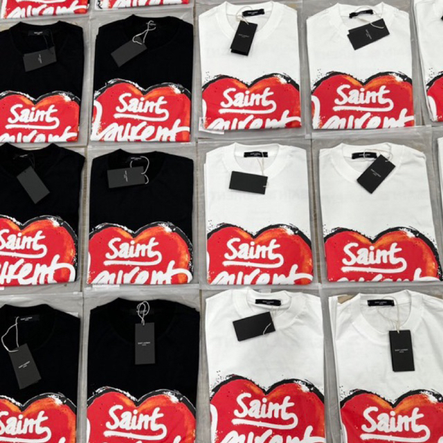 Áo Phông T-SANLAUREN Hàng Siêu Cấp Hàng Đẹp Có Độ Hoàn Thiện Cao