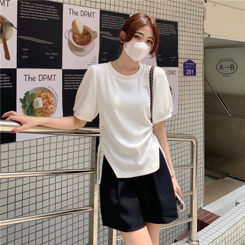 2023 Mới Thời trang Giải trí Mùa hè Drawstring Thiết kế Thể hiện gầy Áo thun TX-28