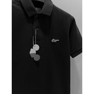 POLO RACING đen - ÁO POLO mouse vải dày CHUỘT TRẮNG