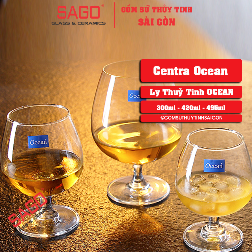 Ly Thủy tinh Ocean Classic Brandy 255ml | 340ml