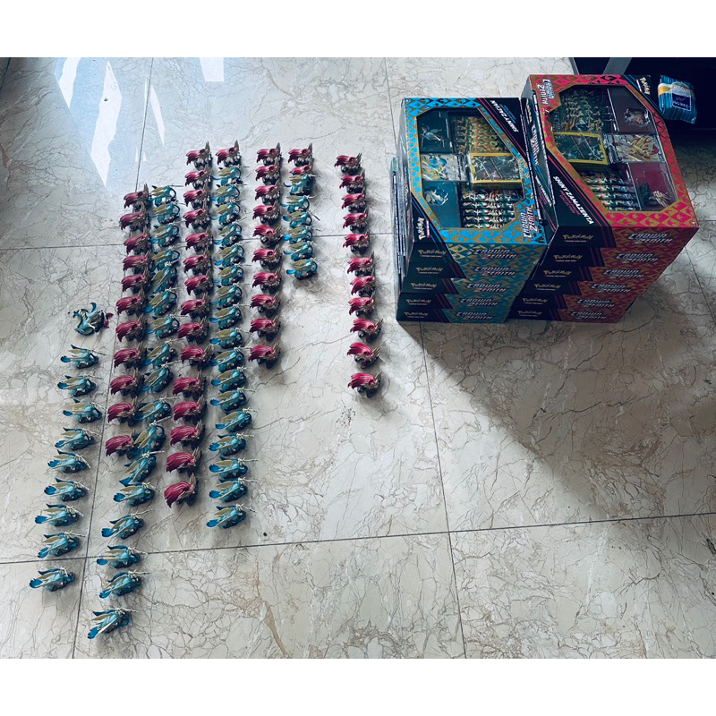 Mô hình Pokemon chính hãng - Zamazanta / Zacian Shiny Tcg Figures