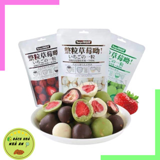 Kẹo Socola Bọc Dâu Tây Sấy - Gói 60gram
