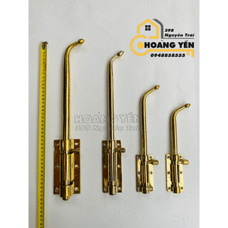 Chốt đồng cửa gỗ, sắt, Chốt cổng bằng đồng, chốt cửa đuôi chuột 25 - 30 - 40cm phi 14-16-20