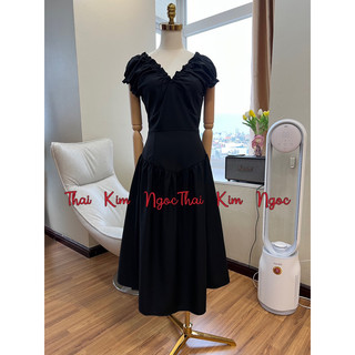 Đầm maxi nhún V siêu hot