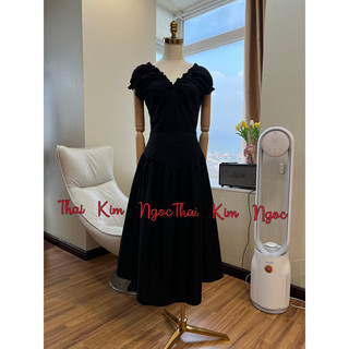 Đầm maxi nhún V siêu hot