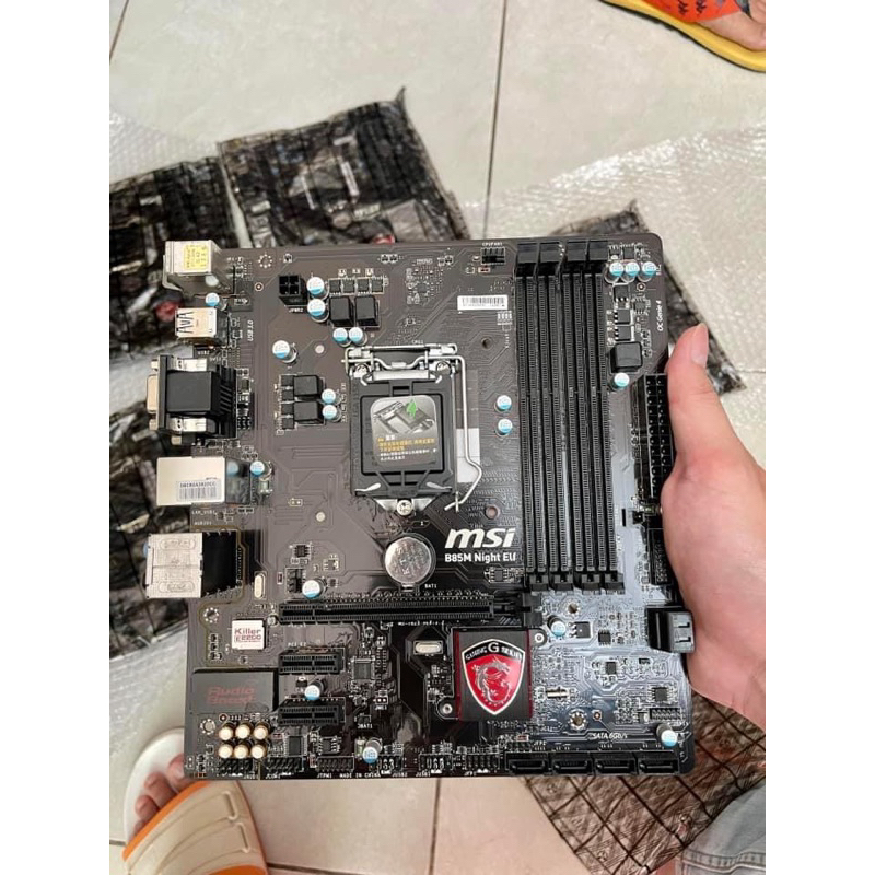 Main MSI B85M-Gaming Night Elf 4khe ram led đỏ socket 1150 + FE