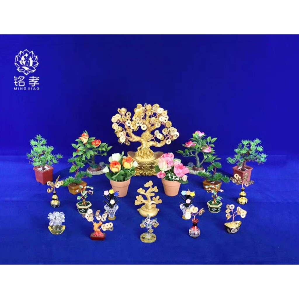 Cây Thỏi Vàng Tài Lộc Rồng Phụng Tiền Vàng 18Cm