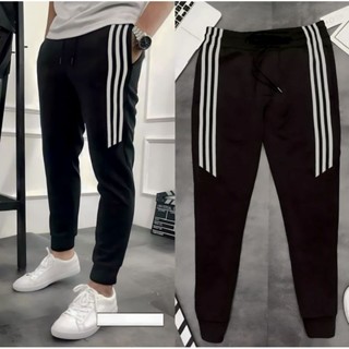 Quần Thể Thao Jogger Nam Nữ Co Dãn 4 Chiều Thoải Mái 3 Sọc Tập Gym, Đi chơi, Chạy Bộ