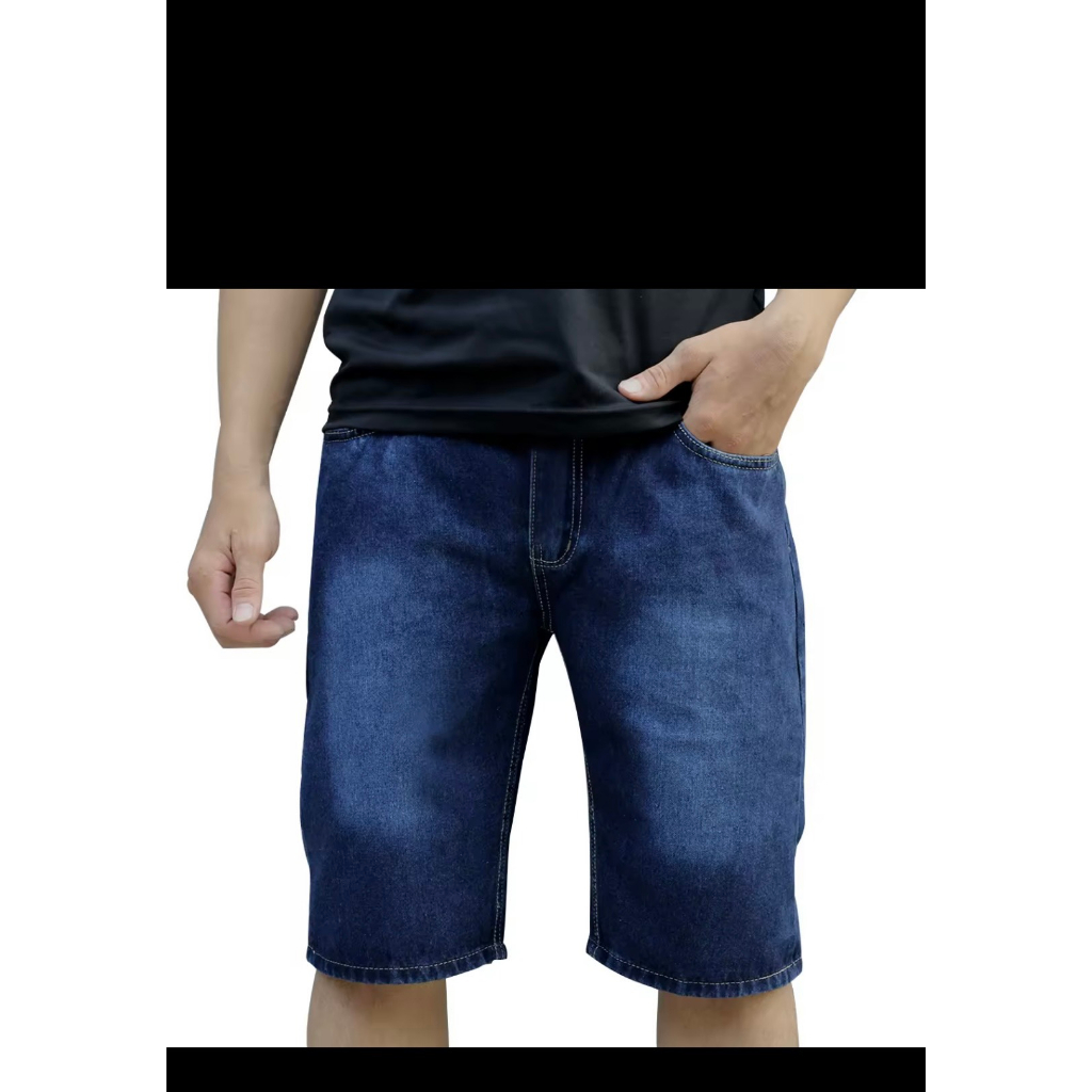 Quần Short Jean Nam Co Giãn