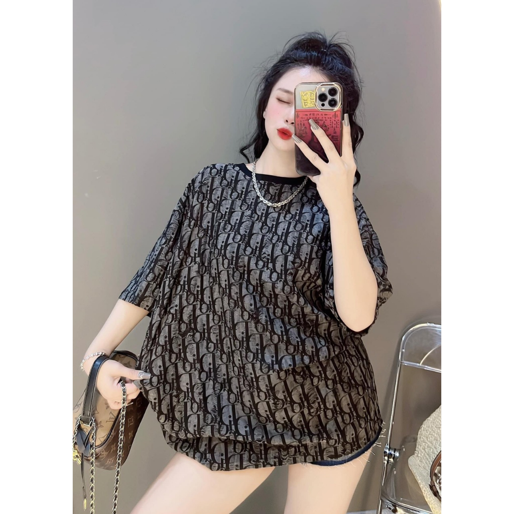Áo Phông Tay Lỡ Unisex In Kín DO Rách Thời Thượng😍Áo Thun Cổ Tròn Form Rộng Dập Rách Full Đẹp