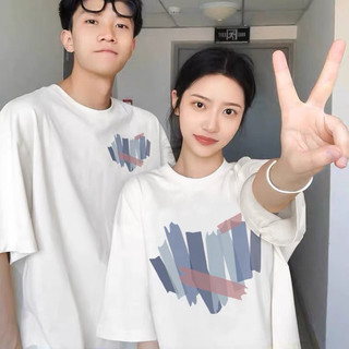 Áo phông đôi Tim ghi Neocouple
