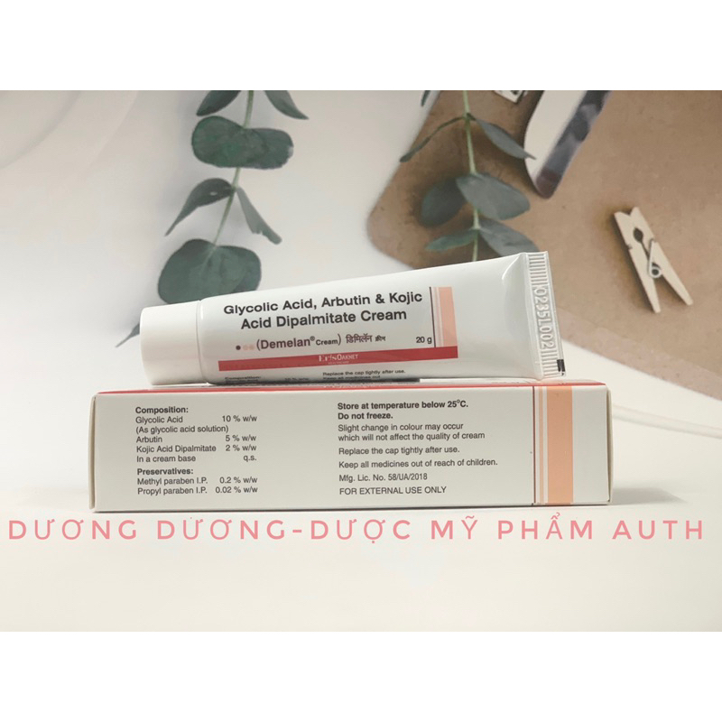 Kem dưỡng trắng sáng da, giảm mờ thâm nám Demelan cream 20g