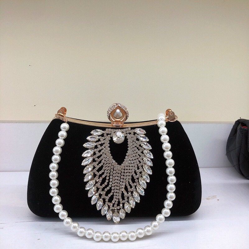 Dây hạt ngọc treo túi xách