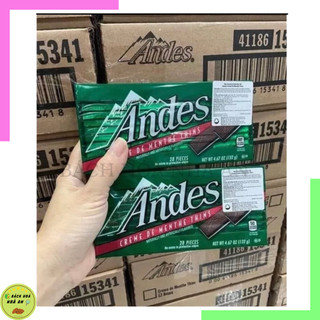 ( Thanh 28 viên ) Socola Andes Bạc Hà Mỹ 132g - Date 12/24