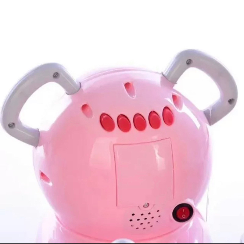 XE CHÒI CHÂN HÌNH CON GẤU 4 BÁNH CHO BÉ CÓ NHẠC - ĐÈN NHÁY