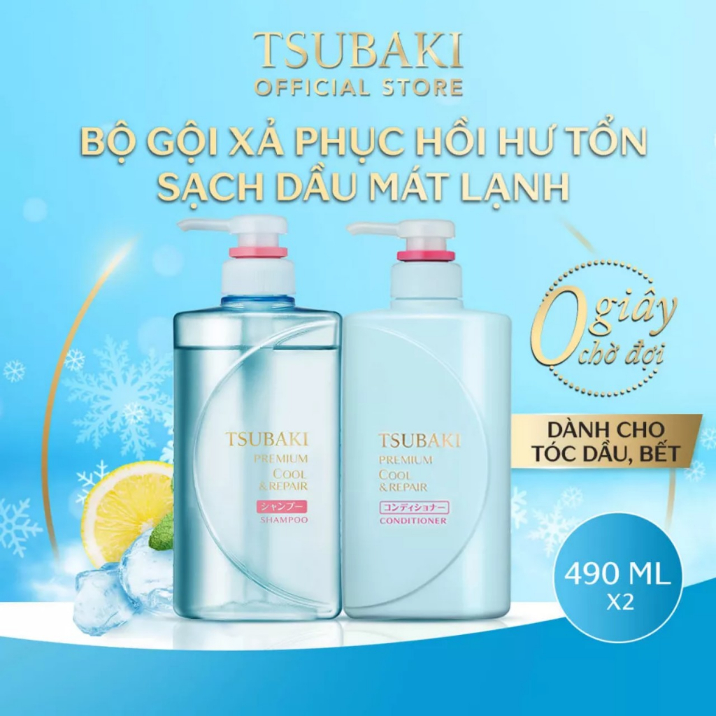 Combo Gội Xả - Dầu Gội Tsubaki Premium Repair Tsubaki