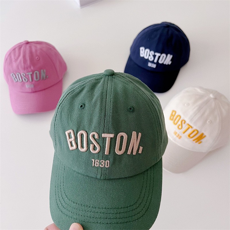 Mũ lưỡi trai denim Boston cho bé