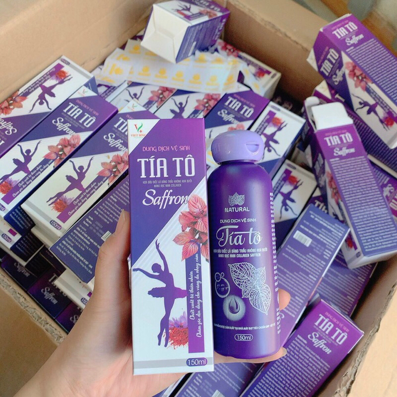 Dung Dịch Vệ Sinh Phụ Nữ Tía Tô Saffron 150g