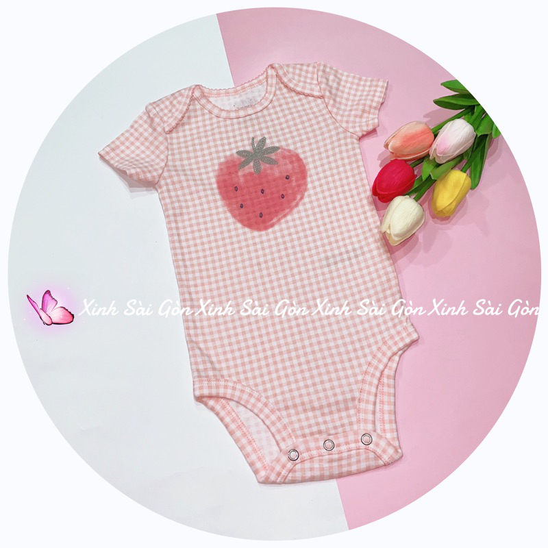 Bộ áo liền quần cho bé gái từ 3-4,5kg