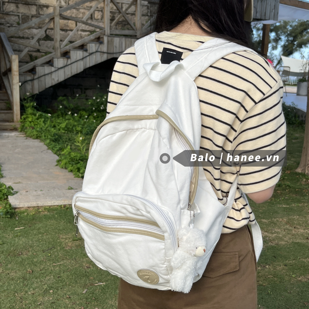 Balo Đi Học Nam Nữ Vải Canvas Ulzzang BL19