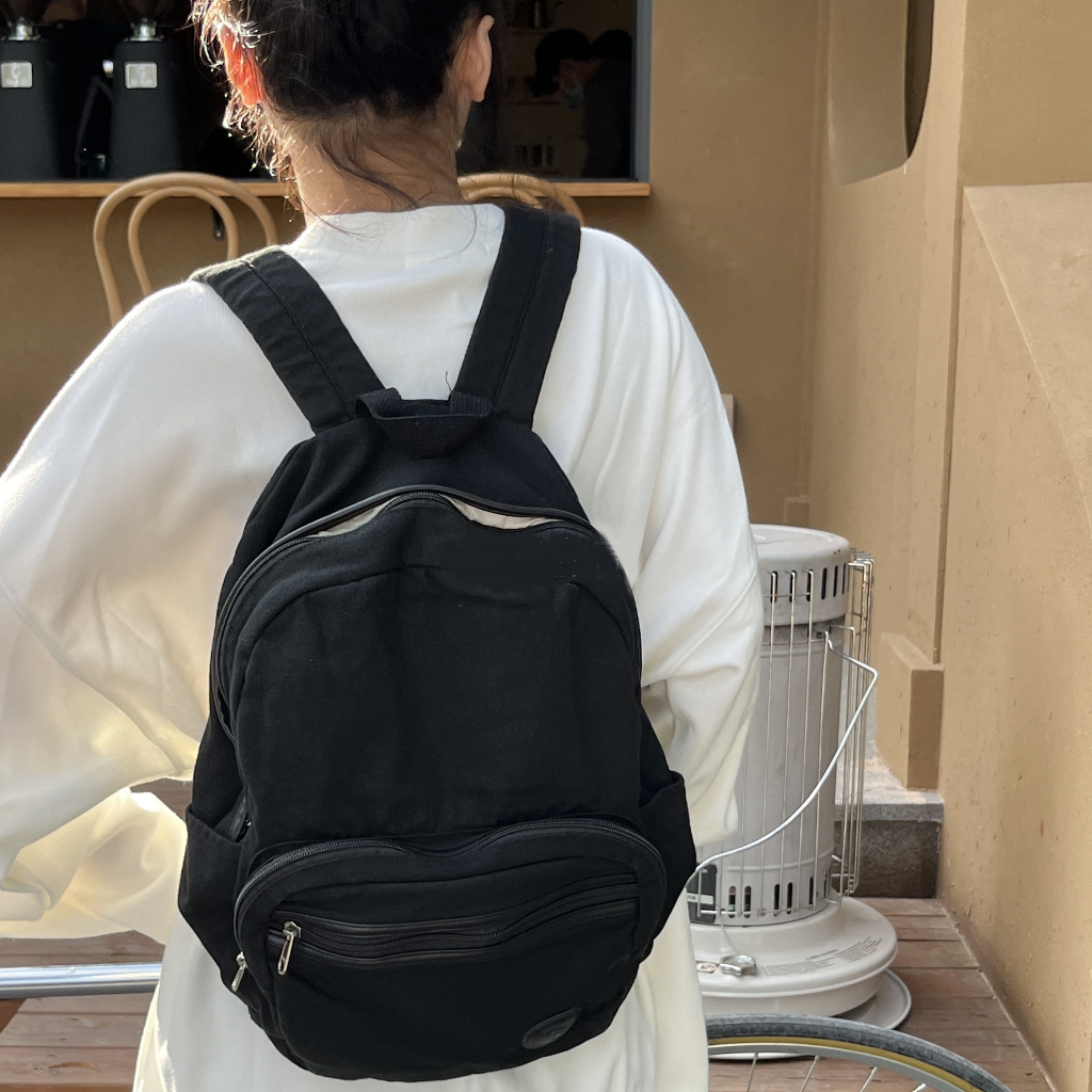 Balo Đi Học Nam Nữ Vải Canvas Ulzzang BL19