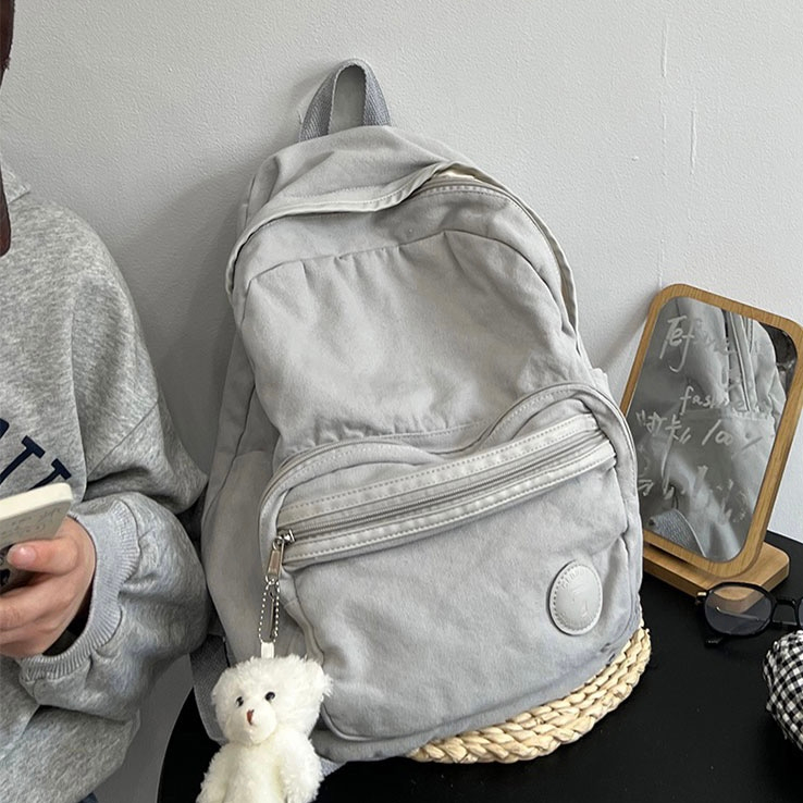 Balo Đi Học Nam Nữ Vải Canvas Ulzzang BL19