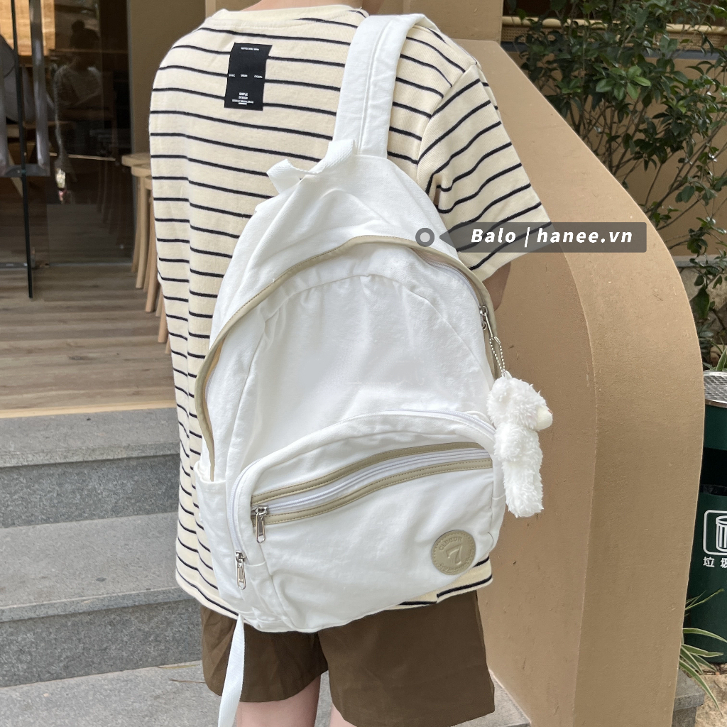 Balo Đi Học Nam Nữ Vải Canvas Ulzzang BL19