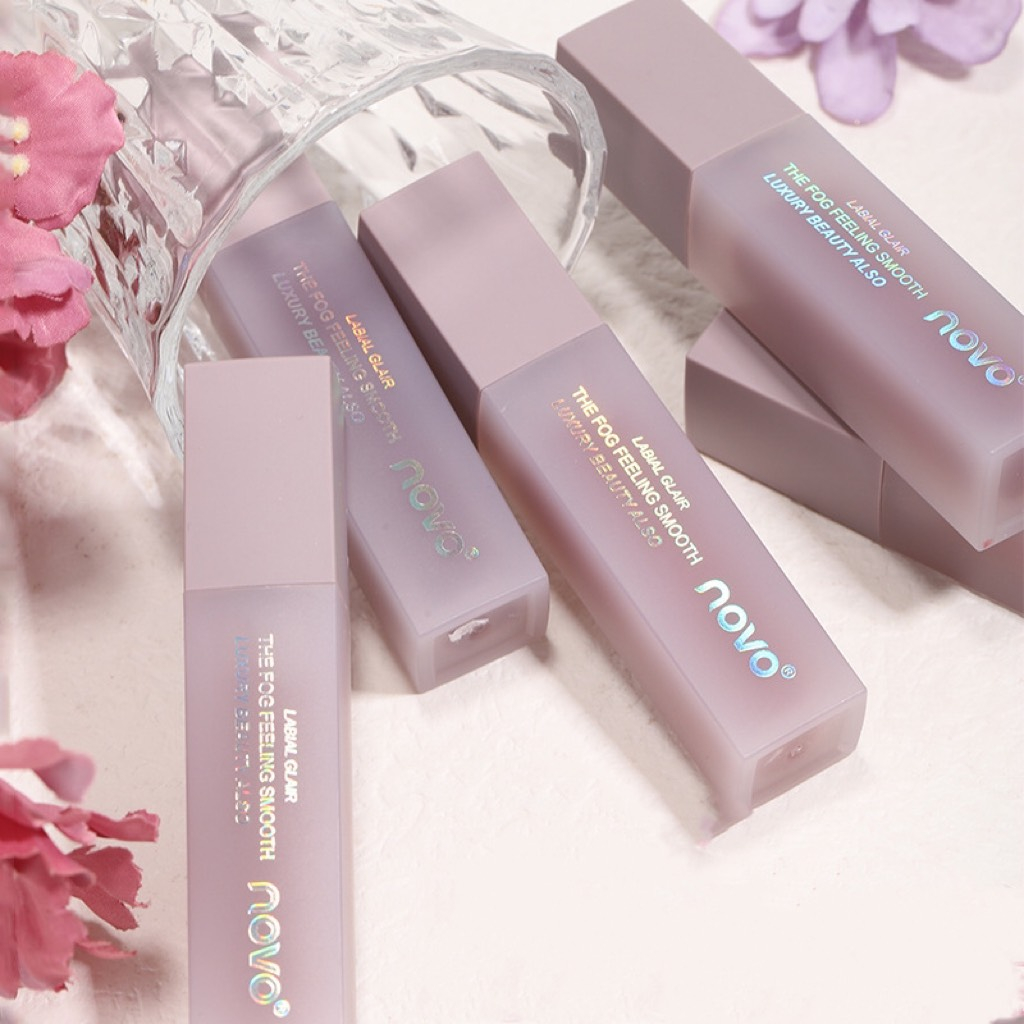 Son Kem Lì Novo® Mềm Mượt Như Nhung Chống Nước Lâu Trôi Vỏ Tím
