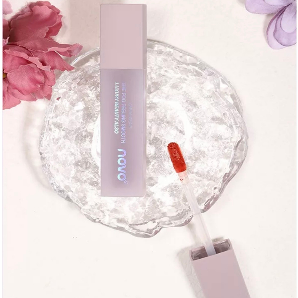 Son Kem Lì Novo® Mềm Mượt Như Nhung Chống Nước Lâu Trôi Vỏ Tím