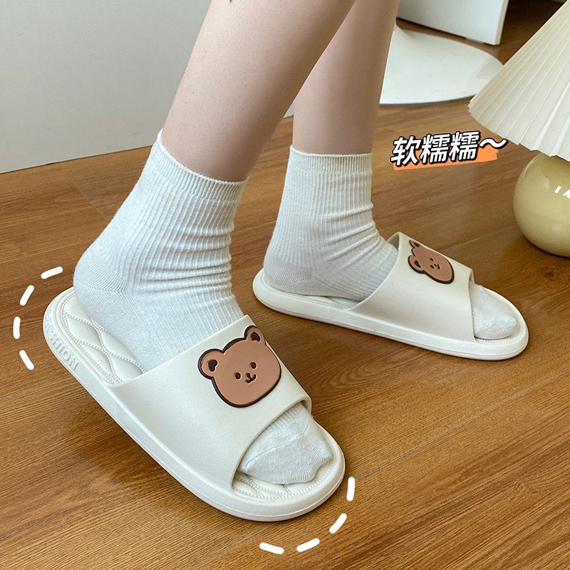 Dép Gấu Siêu Cute Đi Trong Nhà, Ngoài Trời, Đi Biển, Văn Phòng