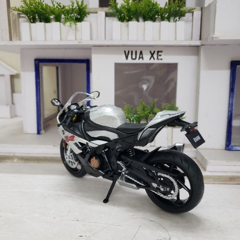Mô hình xe mô tô BMW S1000RR tỉ lệ 1:12 hãng Makeda