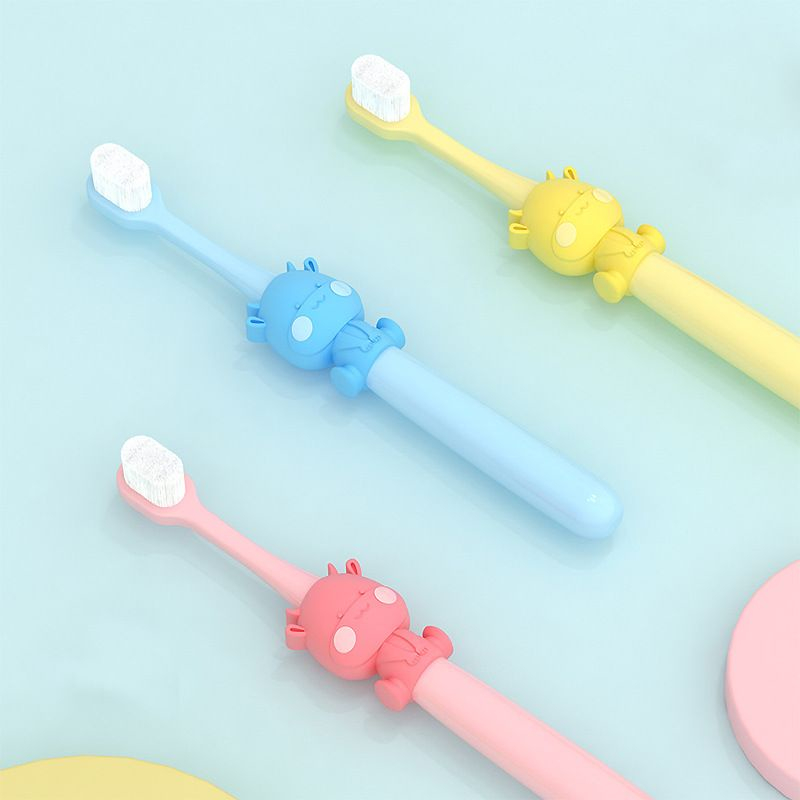 Bàn chải đánh răng cho bé lông mềm hình bò sữa dễ thương cho bé từ 2-5 tuồi